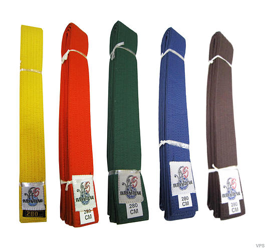 Judo belts stitched Model 240 cm